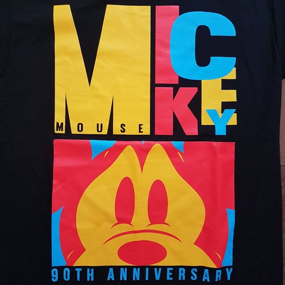 Disney Mickey Mouse Men Black T-Shirt - Sz M - NWT - Picture 2 of 5